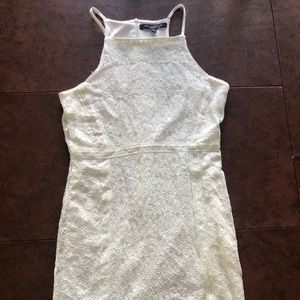 White lace tight dress